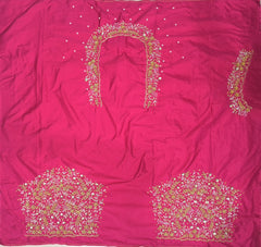 NR1150TP - Tomato Pink Colour Maggam Work Blouse