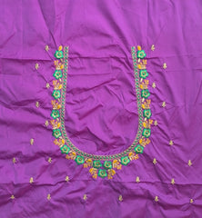 NR485PR -Purple Colour Computer Multi Work Blouse