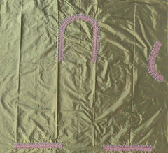 NR699MG - Mahendi Green Colour Maggam Work Blouse