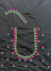 NR494BL -Black Colour Computer Work Blouse