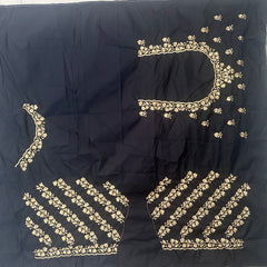 NR403BL -Black Colour Computer Work Blouse