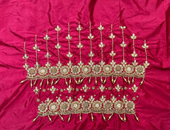 NR1149TP - Tomato Pink Colour Computer Maggam Work Blouse