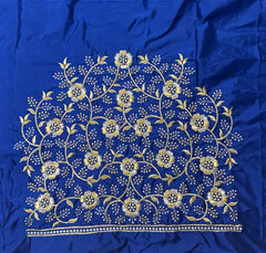 NR400B -Blue Colour Computer Work Blouse