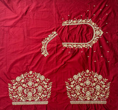 NR1249M- Maroon Colour Computer Maggam Work Blouse