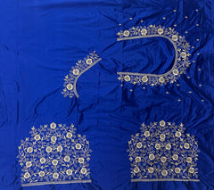NR400B -Blue Colour Computer Work Blouse