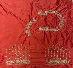 NR404OR -Orange Colour Computer Work Blouse