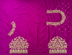 NR1296MP -Magenta Pink Colour Computer Maggam Work Blouse