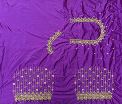 NR929PR- Purple Colour Computer Maggam Work Blouse