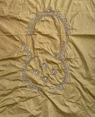 NR1129GD -Gold Colour Computer Maggam Work Blouse ( POT Neck)