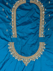 NR1050RG- Rama Green Colour Computer Maggam Work Blouse