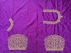 NR1320PR - Purple Colour Computer Maggam Work Blouse