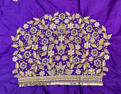 NR1320V- Violet  Colour Computer Maggam Work Blouse