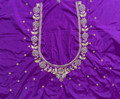 NR410PR -Purple Colour Computer Work Blouse