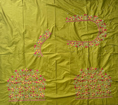 NR495MD-Mahendi Colour Computer Multi Work Blouse