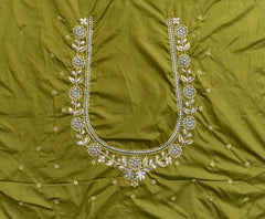 NR410MD -Mahendi Colour Computer Work Blouse