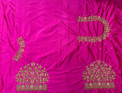 NR1296P -Pink Colour Computer Maggam Work Blouse