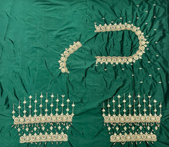 NR1149BG - Bottle Green Colour Computer Maggam Work Blouse