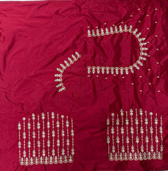 NR405R -Red Colour Computer Work Blouse