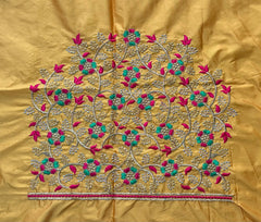 NR495Y-Yellow Colour Computer Multi Work Blouse