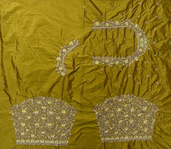 NR1300MD -Mahendi Colour Computer Maggam Work Blouse