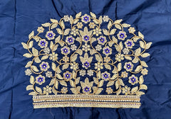 NR1320NB - Navy Blue Colour Computer Maggam Work Blouse