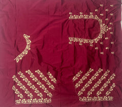 NR403M -Maroon Colour Computer Work Blouse