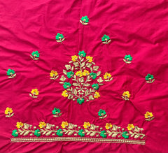 NR484TP -Tomato Pink Colour Computer Multi Work Blouse