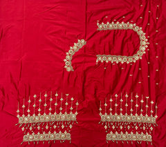 NR1149R -Red Colour Computer  Maggam Work Blouse