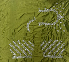 NR401MD -Mahendi Colour Computer Work Blouse