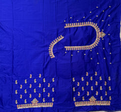 NR889IB - Ink Blue Colour Computer Maggam Work Blouse