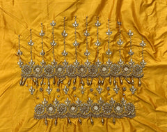 NR1149Y -Yellow Colour Computer Maggam Work Blouse