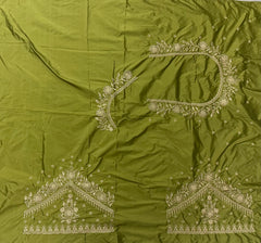NR409MD -Mahendi Colour Computer Work Blouse