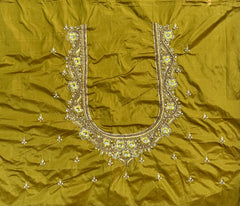 NR1300MD -Mahendi Colour Computer Maggam Work Blouse
