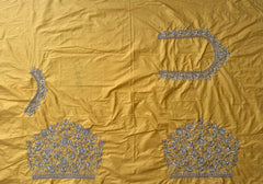 NR1249Y- Yellow Colour Computer Maggam Work Blouse