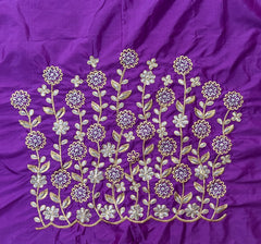 NR410PR -Purple Colour Computer Work Blouse