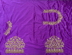 NR1296PR -Purple Colour Computer Maggam Work Blouse