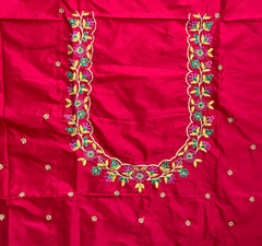 NR480TP -Tomato  Pink Colour Computer Multi Work Blouse