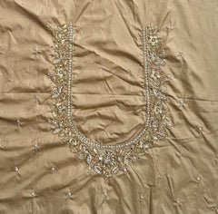 NR1249GD- Gold Colour Computer Maggam Work Blouse
