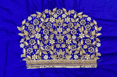 NR1320IB - Ink Blue Colour Computer Maggam Work Blouse