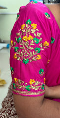 NR484P -Pink Colour Computer Multi Work Blouse
