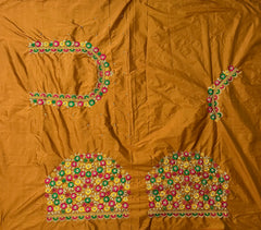NR468MY -Mustard  Yellow Colour Computer Multi Work Blouse