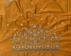NR897MY -Mustard Yellow(Gandham) Colour Computer Maggam Work Blouse