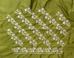 NR402MD -Mahendi Colour Computer Work Blouse