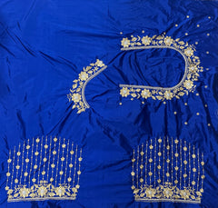 NR404B -Blue Colour Computer Work Blouse