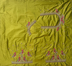 NR1059MD- Mahendi Colour Computer Maggam Work Blouse