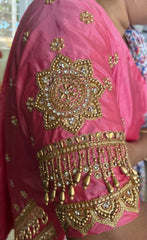 NR951KM -Kanakambram Colour Computer Maggam Work Blouse