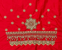 NR951MR -Mirchi Red Colour Computer Maggam Work Blouse