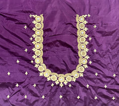 NR1149WN -Wine Colour Computer Maggam Work Blouse