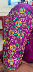 NR495MP-Magenta PinkColour Computer Multi Work Blouse
