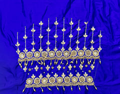 NR1149IB -Ink Blue Colour Computer Maggam Work Blouse